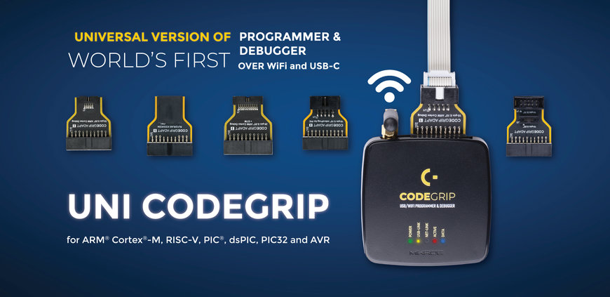 Universal programmer/debugger uniquely enables Wi-Fi operation 